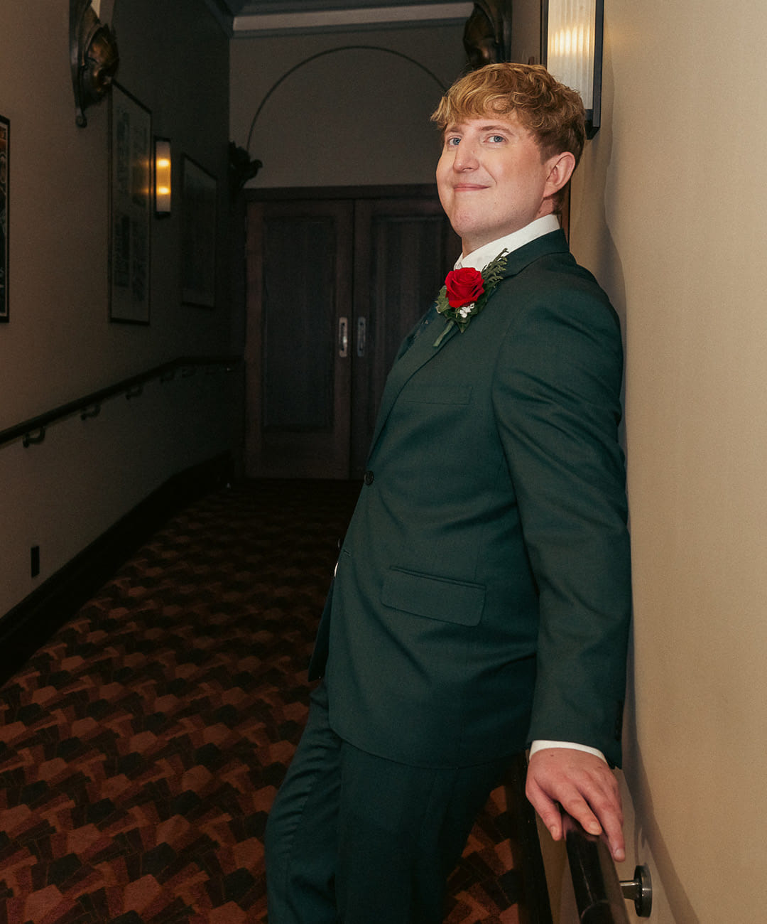 Bradley Pratt, Senior Graphic Designer, photographed by Rebecca McMillan