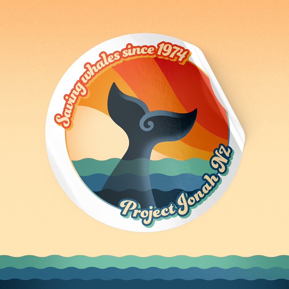 Project Jonah Retro Stickers