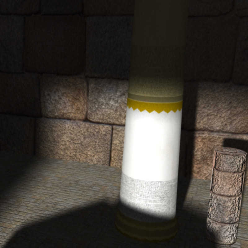Early texture mapping and design explorations of the room.