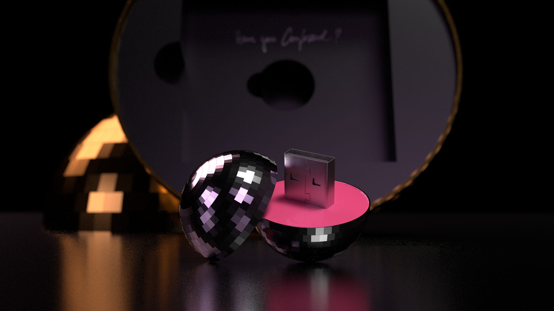 Madonna's "Confessions on a Dance Floor" box set USB drive shaped like a disco ball