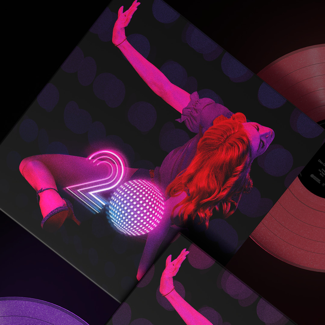 Madonna's "Confessions on a Dance Floor" 20th anniversary vinyl concept artwork by Bradley Pratt