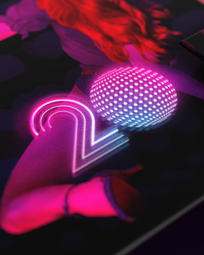 Madonna's "Confessions on a Dance Floor" 20th anniversary vinyl concept artwork by Bradley Pratt