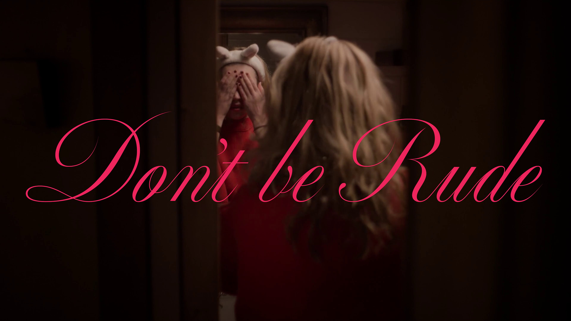 'Don't Be Rude' (2025) opening title design