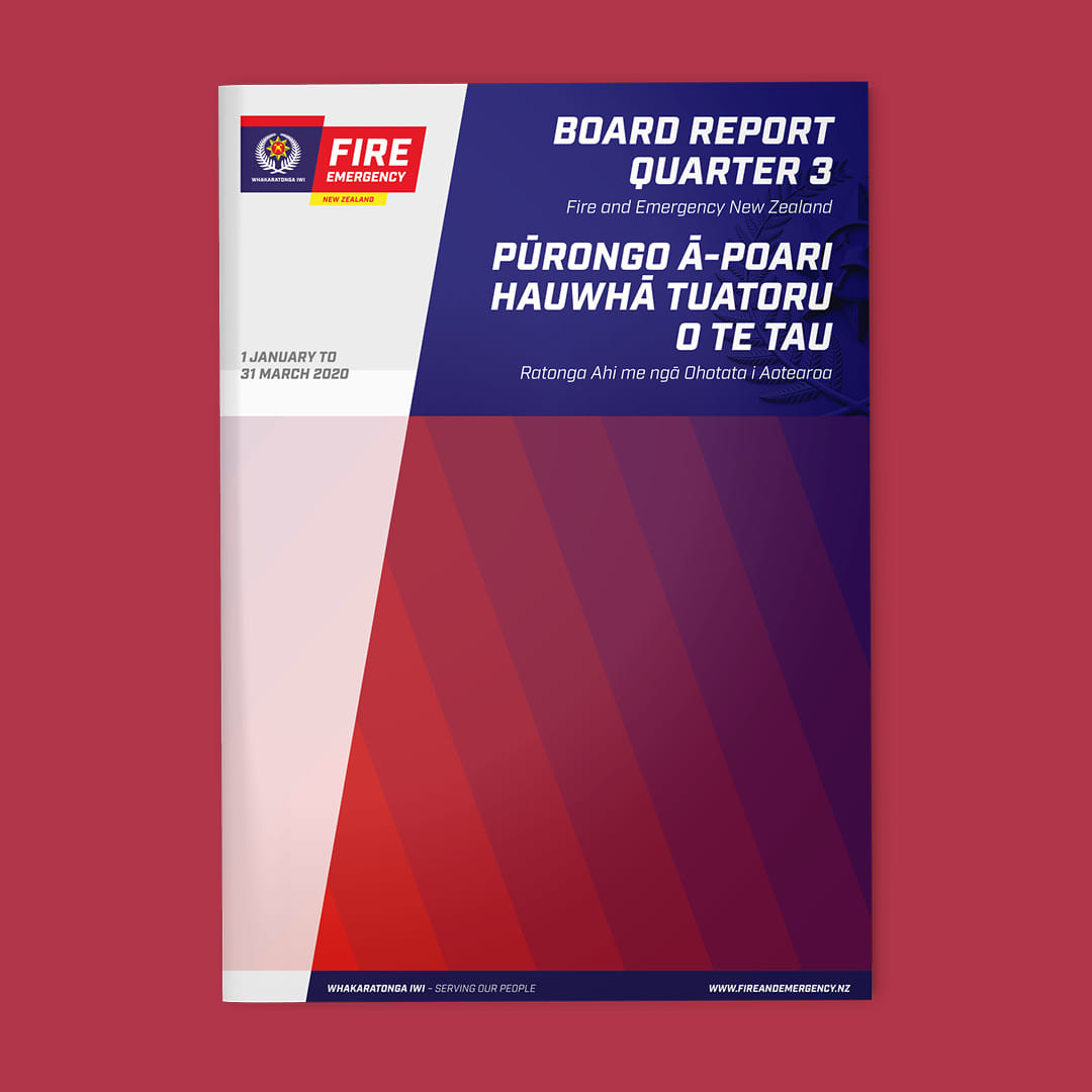 Fire and Emergency NZ COVID-19 posters and booklet covers