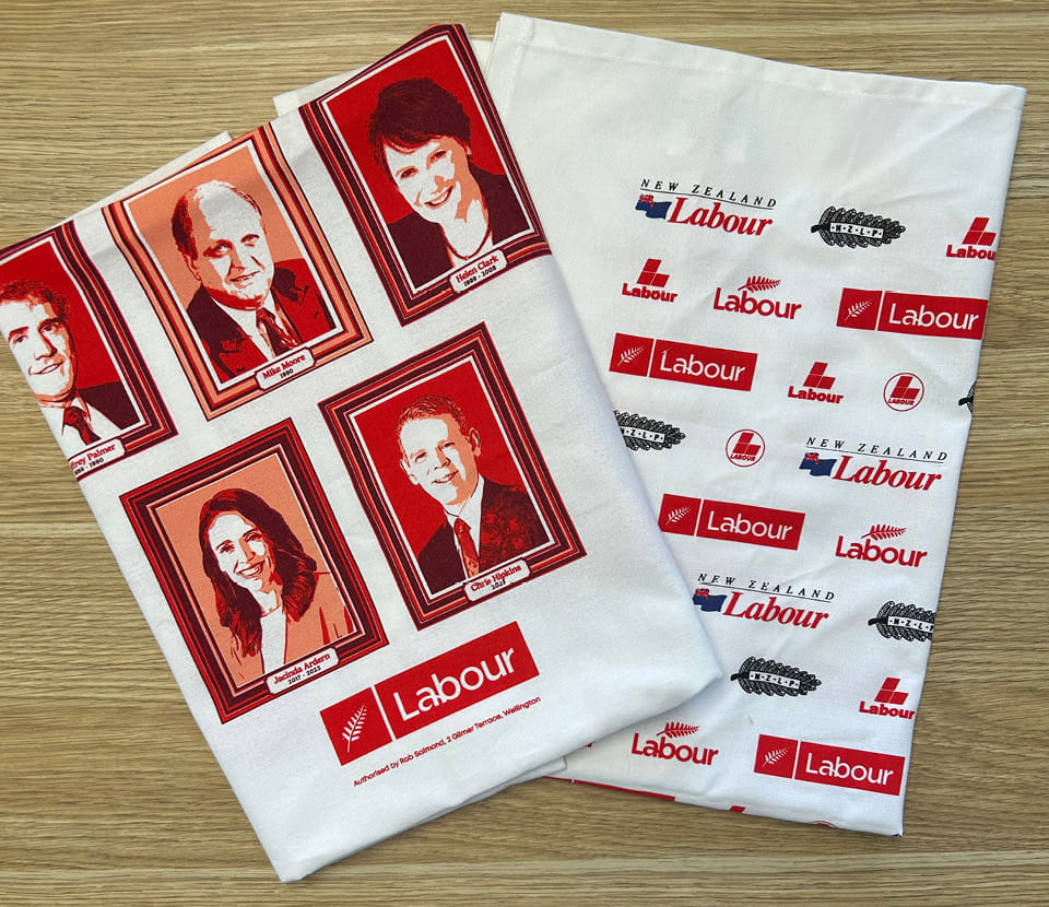 The 11 Prime Ministers tea towel I designed.