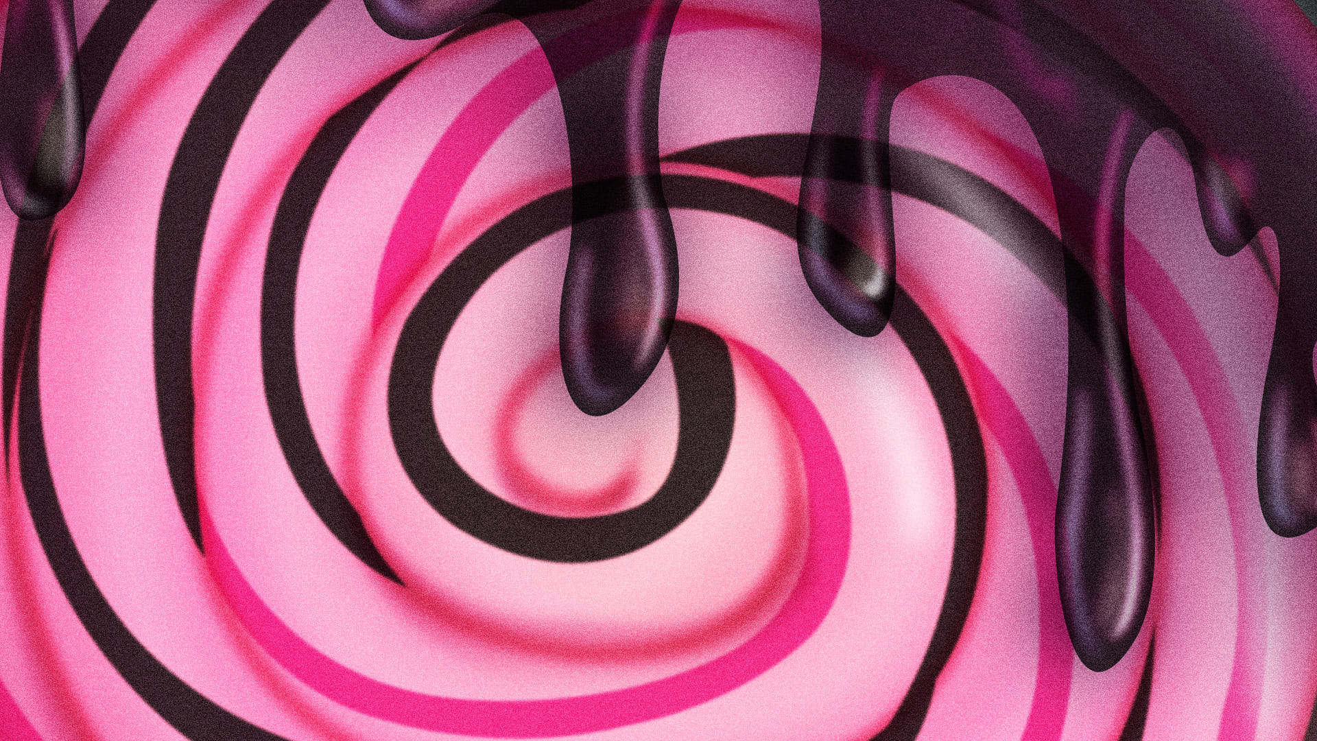 My digital illustration close-up of the Poison Candy lollipop and black syrup artwork