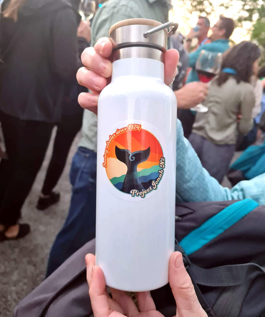 Project Jonah's 50th anniversary stickers on products