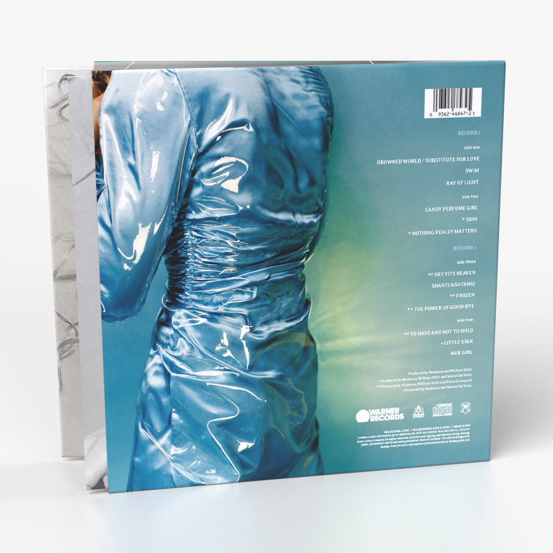 My redesigned Madonna "Ray of Light" album cover in a new vinyl edition design, back cover