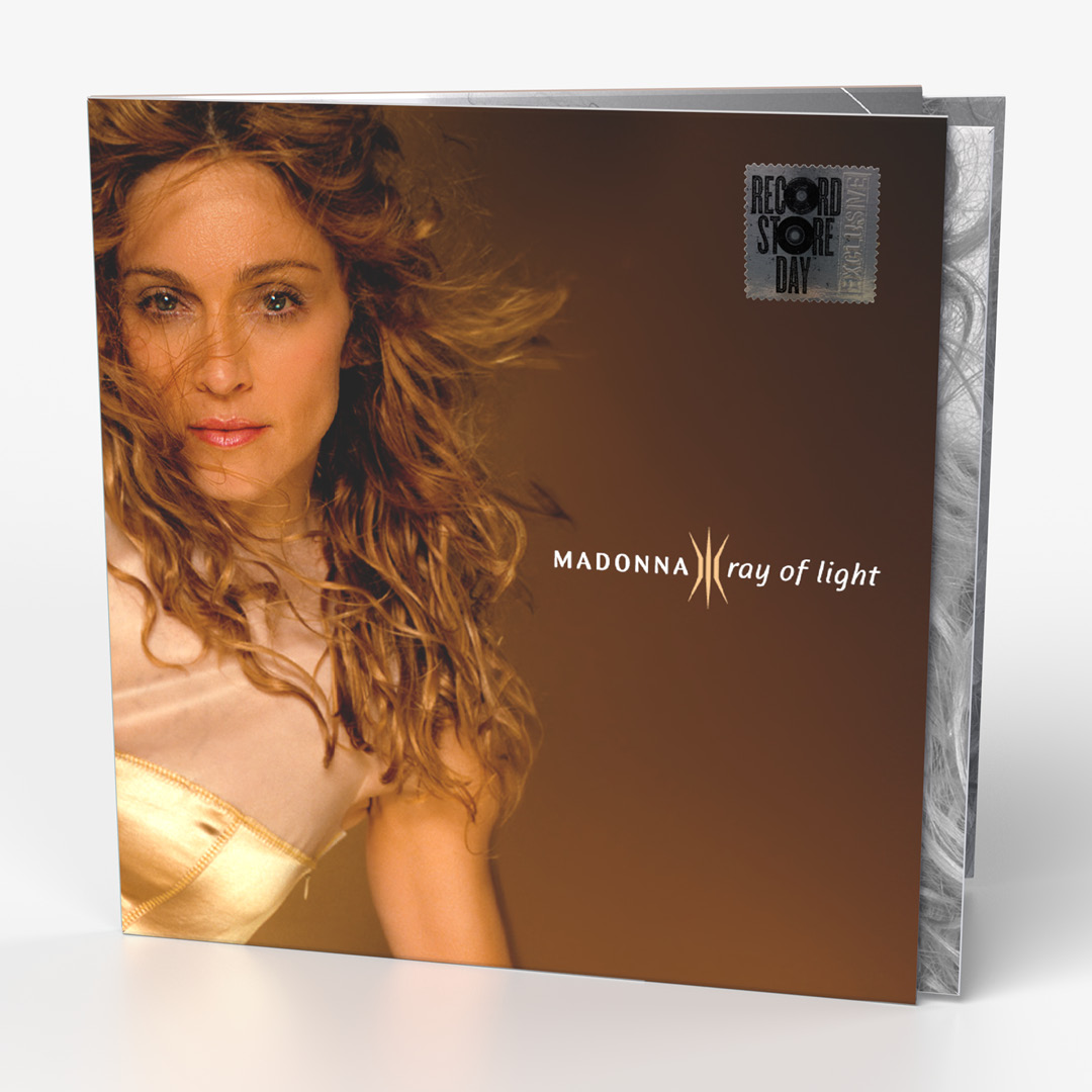 My redesigned Madonna "Ray of Light" album cover in a new vinyl edition design based on the Mario Testino photoshoot, front cover