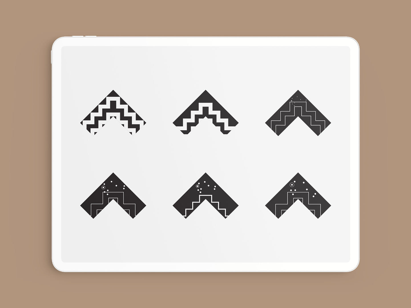 The final series of chevron design refinements